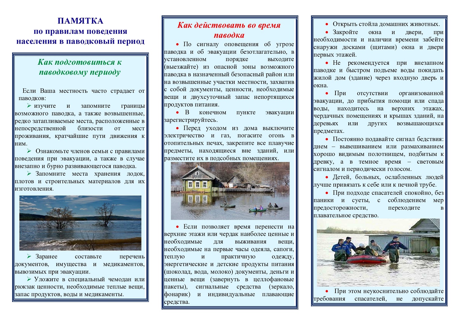 Памятка паводок 1